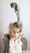 Image of Beatrice Ostrich Feather Fascinator