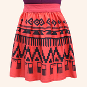 Image of Red Navajo Skirt