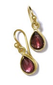 Image of Mini Alex Earring 22K gold & Pink Tourmaline