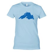 Image of Women's Lake Superior T-shirt - Light Blue