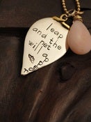 Image of Leap and the Net will Appear Necklace