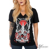 Image of Wake Black V-Neck Unisex