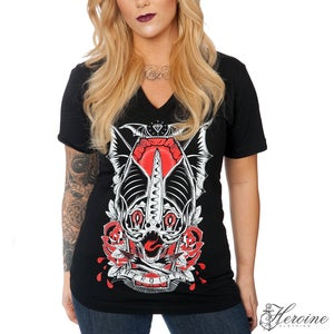 Image of Wake Black V-Neck Unisex