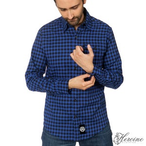 Image of Diamond Cut Blue/Black Flannel