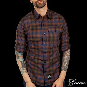 Image of Diamond Cut Brown/Blue/Black Flannel