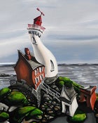Image of Fisgard Lighthouse 150th Anniversary 8 x 10 Block Mount