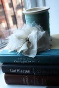 Image of Fabric Hair Piece with Gem: FREE SHIPPING