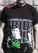 Image of P.N.P. Tee (WHITE + FLORESENT GREEN on BLACK)