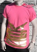 Image of The BLATANT Tee (FØILED GØLD on FU$¢HIA)