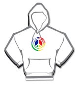 Image of Pass The Positive Peace Logo Hoodie, plus sizes