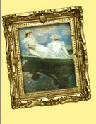 Image of Miniature Monet Painting for Dollhouses