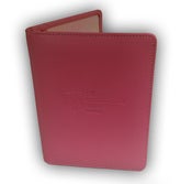 Image of Branded Leather Passport Holder (Pink or Black)