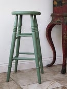 Image of High Bar Stool painted in Farrow & Ball Calke Green