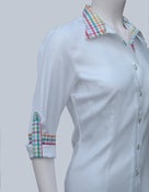 Image of White Twill / Multi Plaid  - LIMITED EDITION - Sold Out