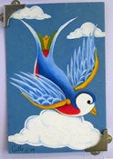 Image of Bluebird original paintings by Cilla North (chief inker at Original Skin)