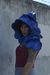 Image of Blue Wavy Hood Scarf