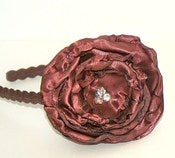 Image of Copper Rose Satin headband