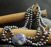 Image of Black Pearl Necklace--Wholesale Pricing on Pearls!