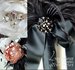 Image of Black Tie Diva Silk Brooch Bridal Bouquet