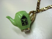 Image of House tea pot charm necklace