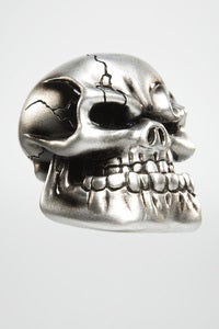 Image of Punchy Skull - Pewter Finish