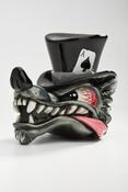 Image of Wolf in Top Hat - Black