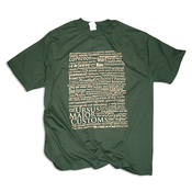 Image of Words tee - Hunter Green