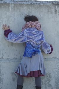 Image of Purple-Grey Furry Coat-SOLD