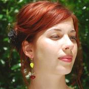 Image of 'Papillon à la pomme' Boucles d'oreilles