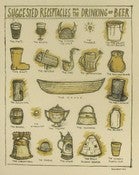 Image of Suggested Receptacles for the Drinking of Beer-Cream Version