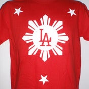 Image of AKO Apparel - LA Sun N Stars - White on Red [LASNS09WR]