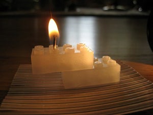 Image of 20 Handmade White WickBrick's with 2 12" Wick's