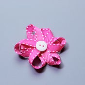 Image of Mini flower bow with stitching