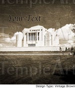 Image of Cardston Alberta Canada LDS Mormon Temple Art 001 - Personalized Temple Art