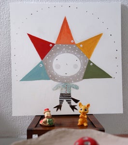 Image of Birds in your head painting- Pájaros en la Cabeza (obra única)