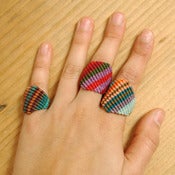 Image of macrame rings by amira