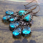 Image of Turquoise Goddess Earrings