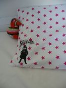 Image of Housse de Coussin Etoiles Supergirl Mimimouse