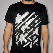 Image of mo75 'vs' Dirty Old Town : Weapons tshirt - Black