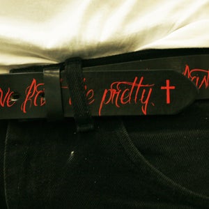 Image of LIVE FAST DIE PRETTY  - LEATHER BELT