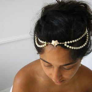 Image of ivy vine - bridal hair dress