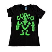 Image of DEMON BLOOD TEE SHIRT!! (WOMENS FLUORO GREEN)