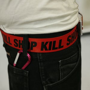 Image of KILL SHOP KILL - BELT - RED AND BLACK