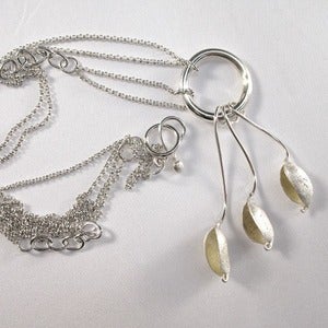 Image of Long Seedpod Pendant by Bonny Lad