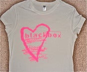 Image of Blackbox Girlie Heart T-Shirt (Pink on White)