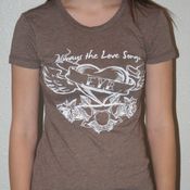 Image of Brown Always The Love Songs Women's T-Shirt