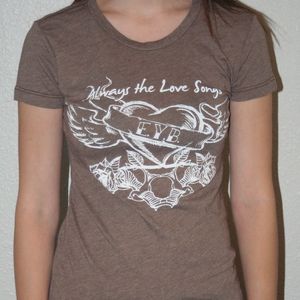 Image of Brown Always The Love Songs Women's T-Shirt