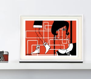 Image of RED LIMITED EDITION ART PRINT,18% OFF 