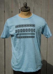 Image of Squares Stripped Blue