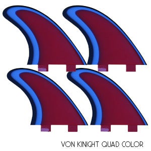 Image of Von Knight Quad Color Fins (set of 4)
